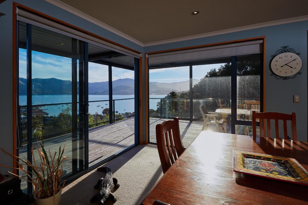 Akaroa Holiday Home Spacious And Quite With Stunning Harbour Views And Close To Town Eksteriør bilde